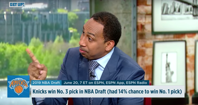 Illustration for article titled Stephen A. Smith Wrings Emmy-Worthy Performance Out Of Knicks' Lottery Agony